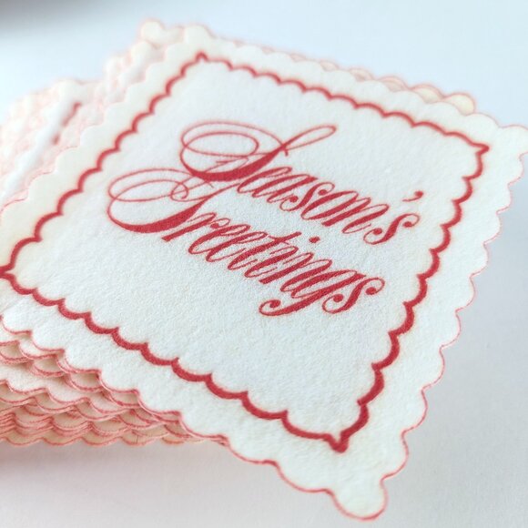 Vintage Renner Davis Christmas Party Coasters w/ Box - Picture 6 of 9